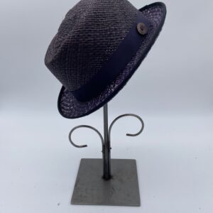 Purple Panama Straw Porkpie